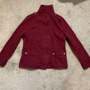 Love Tree Maroon Burgundy Women’s Utility Jacket Size L